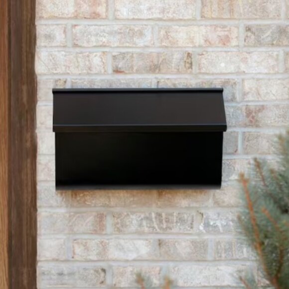 NEW! Gibraltar Woodlands Black, Medium, Steel, Wall Mount Mailbox - Picture 12 of 15